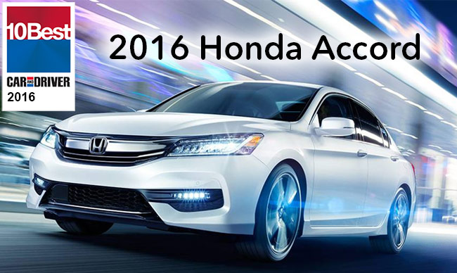 2016 Honda Accord KBB 10 Best Cars