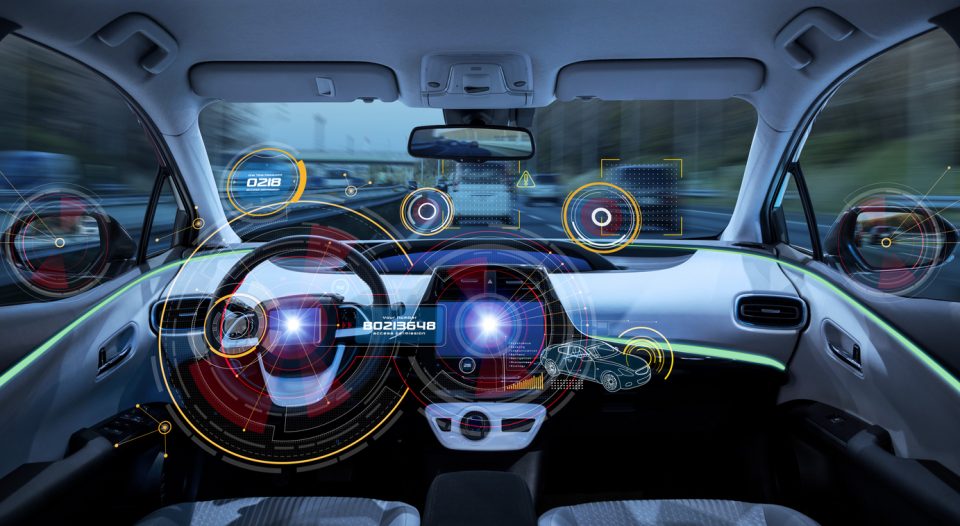 Futuristic car cockpit for Honda Apple CarPlay and Android Auto